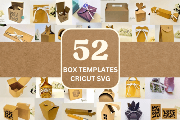 52 SVG Box Templates for 3D Home Décor Branding