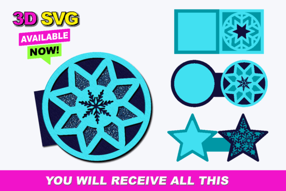 A 3D SVG Shapes Asset for Editorial Winter Content