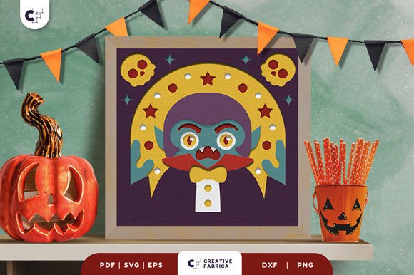 A Cute Vampire 3D SVG for Elevated Halloween Branding