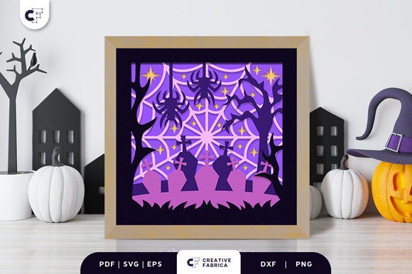 A Designer's Look at Halloween's Spooky Graveyard 3D SVG