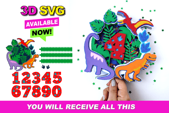 A Designer's Review of the Shaker Cake Topper SVG Dinosaur