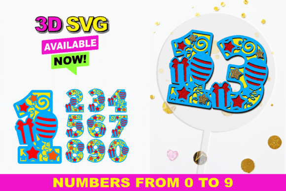 A Designer's Take: 3D Birthday Numbers for Craft & Commerce