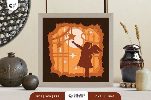 A Designer's Take on the Little Girl with Wings Shadow Box