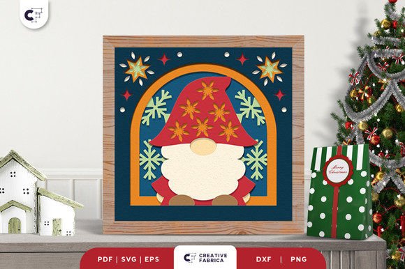 A Gnome Design for 3D SVG Projects This Christmas