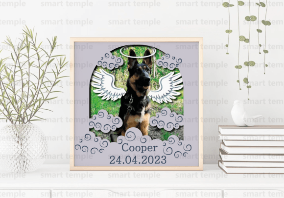 A Layered 3D SVG for Elegant Pet Memorial Content