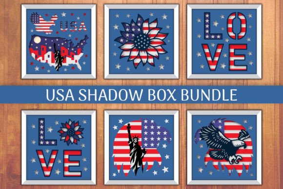 A Professional's Take on the Patriotic USA Shadow Box Bundle