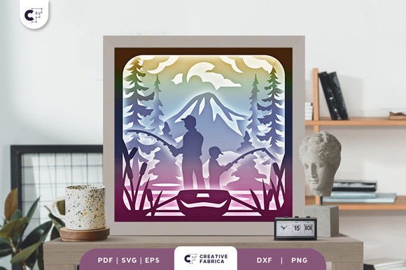 Adventure Dad: A 3D Fishing Trip for Embroidery