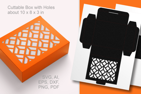 Art Deco Quadrats Box: A 3D SVG for Editorial Shapes