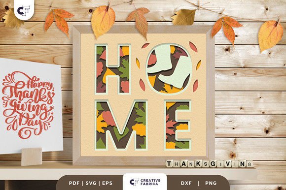 Autumn Boots HOME Layered Paper Cut for Business Branding