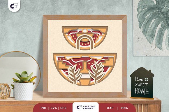 Bohemian Abstract SVG: A Designer's Review for 3D Ornaments