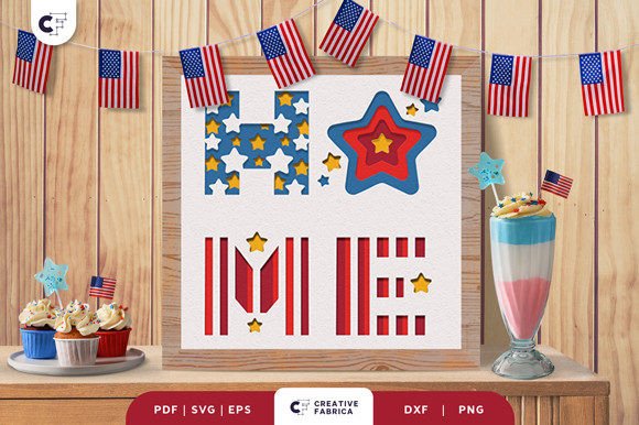 Crafting a Patriotic 3D SVG Shadow Box for Independence Day Sales