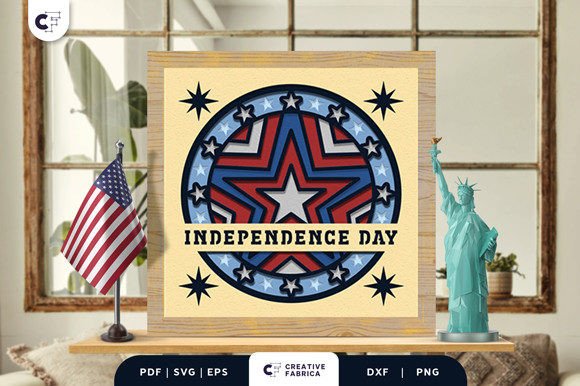 Evaluating the Independence Day Celebration 3D Shadow Box for Digital Product Creation