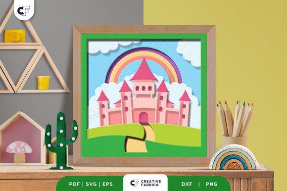Evaluating the Princess Rainbow Fairy Castle 3D SVG Asset