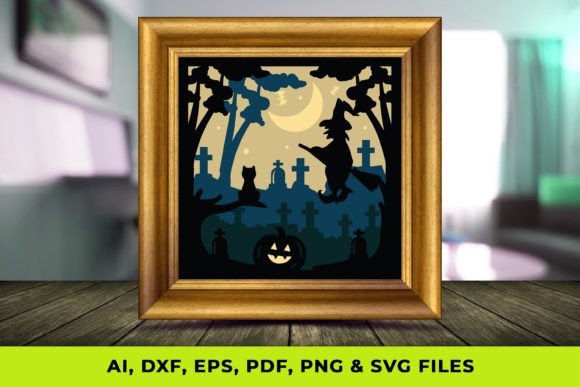 Halloween Witch 3D SVG Shadow Box Review