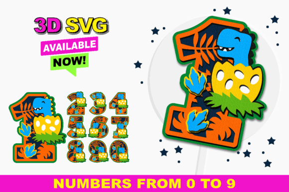 How Dinosaur Baby Numbers Became a Key 3D SVG Asset