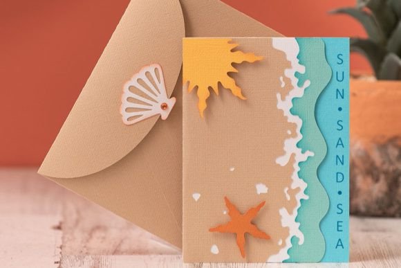 Review: The Sun, Sand Sea Card 3D SVG for Summer Publishing