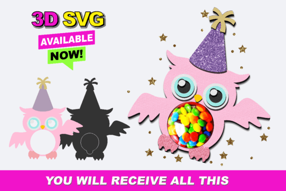 The Candy Holder Owl: A Playful 3D SVG for Editorial Shapes