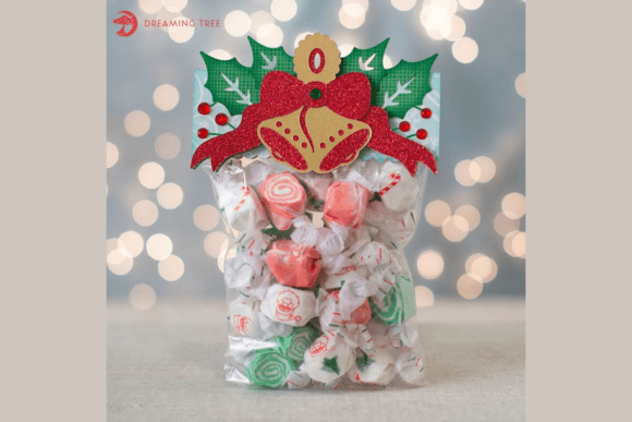 Treat Bag Topper: A Festive 3D SVG Asset for Handmade Branding